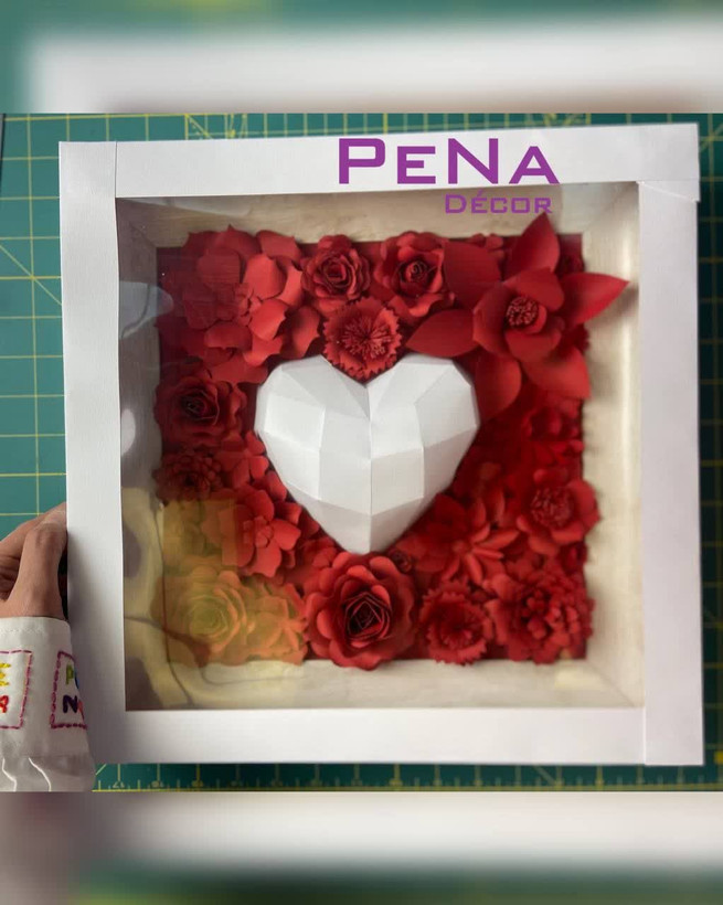 تابلو گل برجسته عشق جاودان