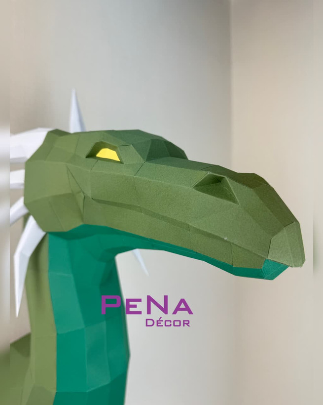 مجسمه دکوراتیو اژدها دیواری