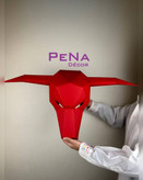 دکور سر مانکن گاو شاخ دار