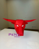 دکور سر مانکن گاو شاخ دار