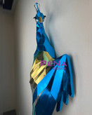 مجسمه دکوراتیو طاووس دیواری