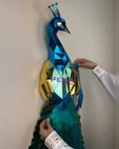 مجسمه دکوراتیو طاووس دیواری