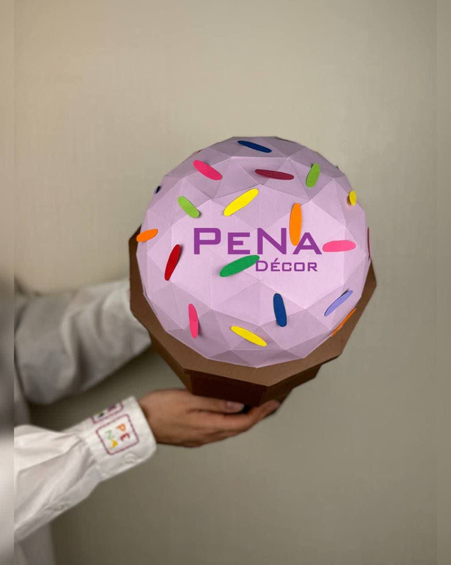 مجسمه دکوراتیو بستنی قیفی