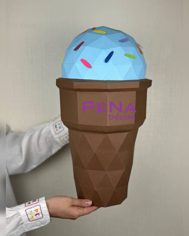 مجسمه دکوراتیو بستنی قیفی