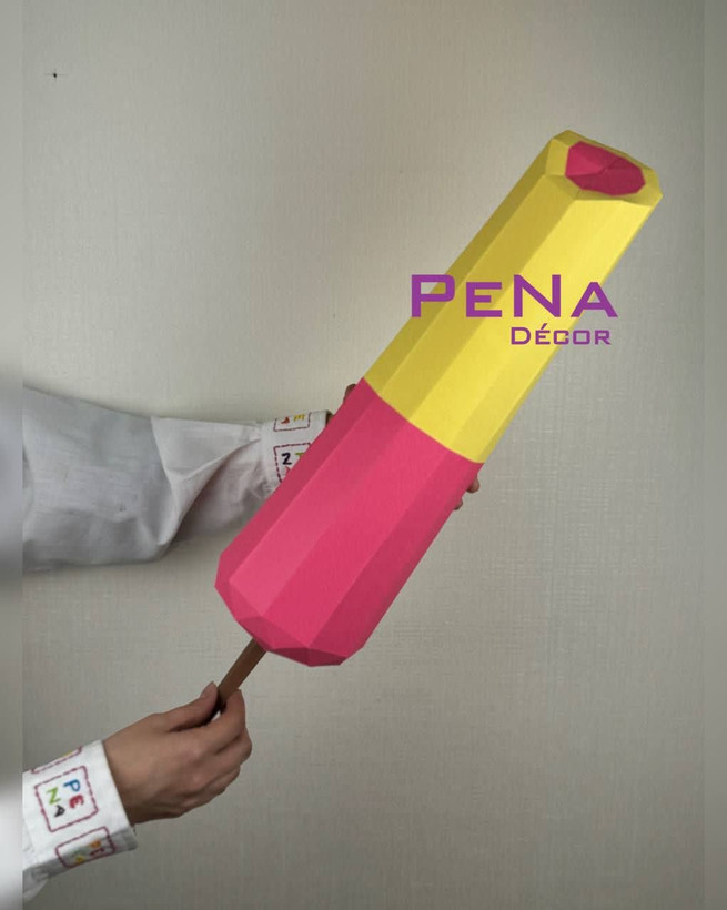 مجسمه دکوراتیو بستنی یخی دو رنگ