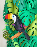 مجسمه دکوراتیو توکان روی شاخه