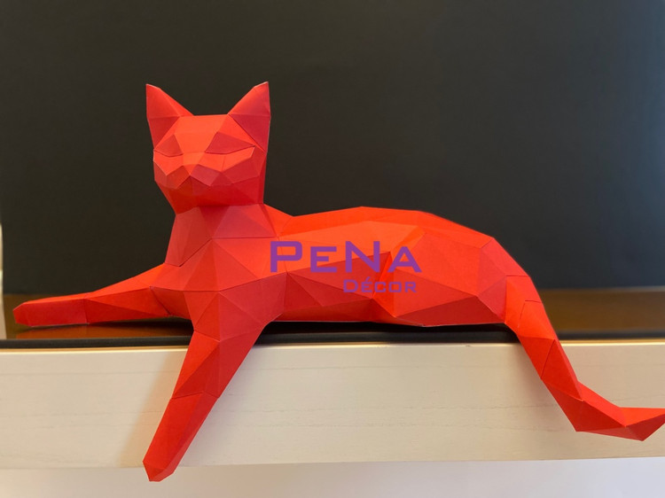 مجسمه دکوراتیو گربه نشسته