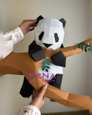 مجسمه دکوراتیو پانی کوتوله ( پاندا روی شاخه )