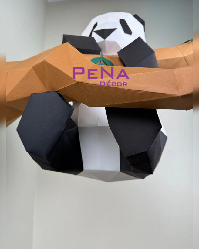 مجسمه دکوراتیو پانی کوتوله ( پاندا روی شاخه )