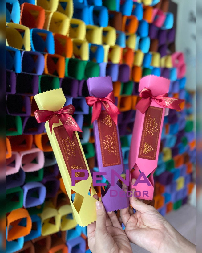 جعبه بسته بندی گیفت طرح شکلات