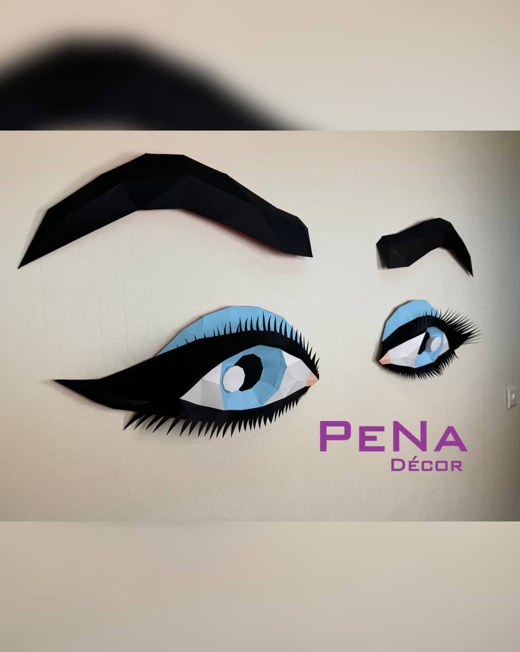 مجسمه دکوراتیو چشم و ابرو