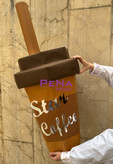 مجسمه دکوراتیو ماگ قهوه و دونات